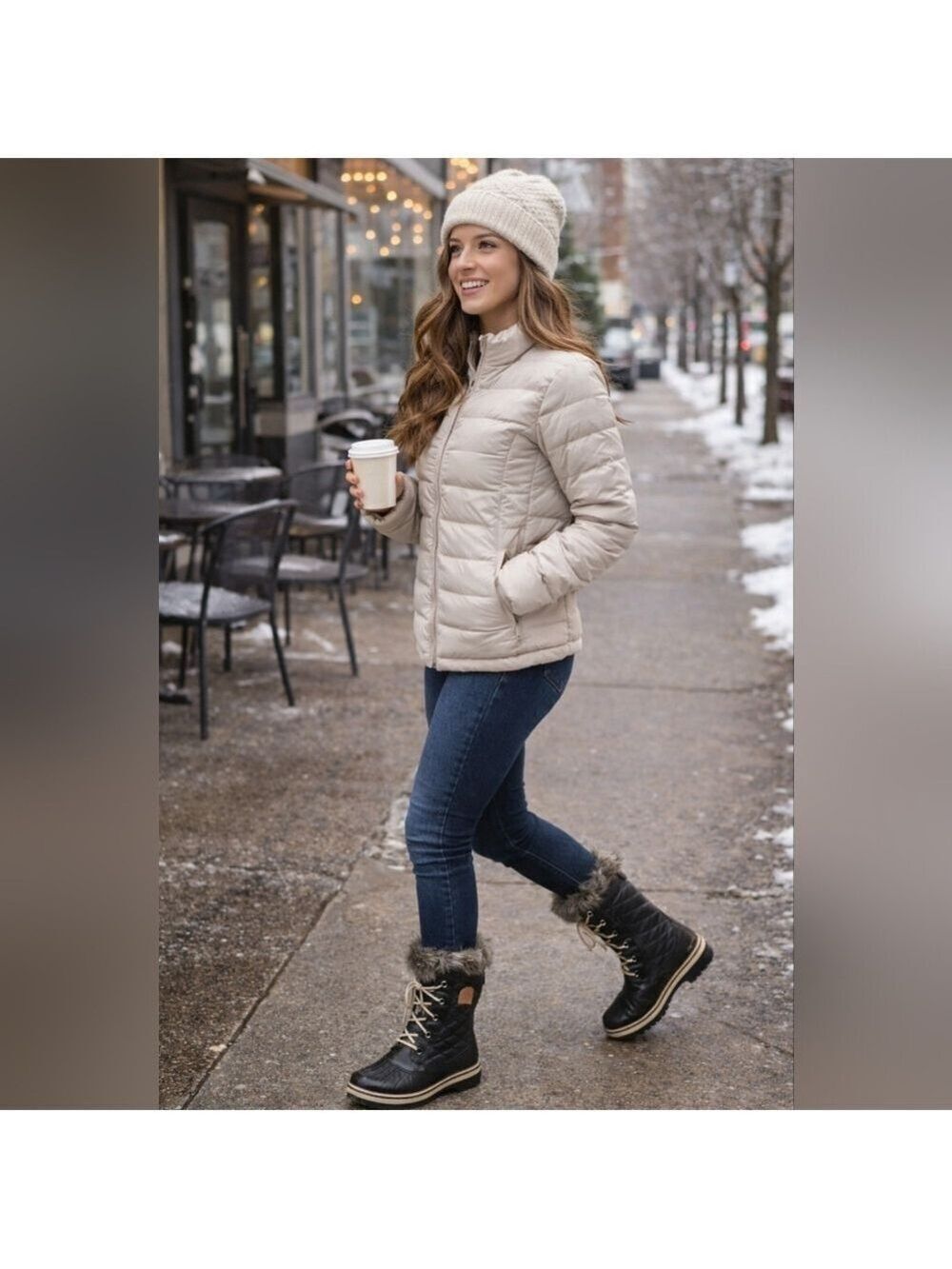 Sorel Tofino II Waterproof Boots Black Canvas & Leather | Women’s 7.5 | Like New